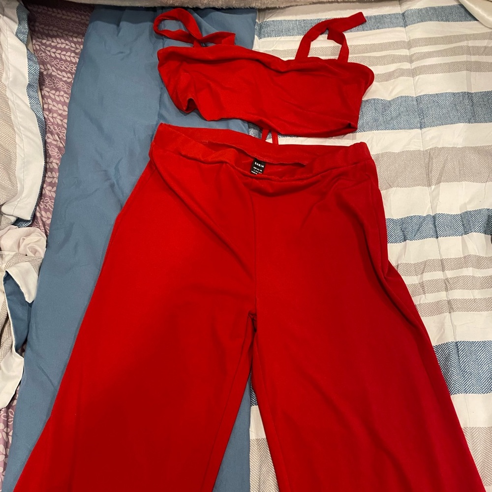 2 set pant and crop set